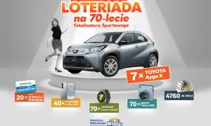 Loteria świąteczna lista zwycięzców: 7x Toyota Aygo X, 40x Samsung Galaxy S25, 70x Instax SQ1, 20x bon wakacyjny 10 000 zł.