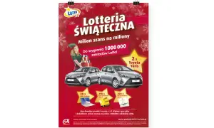 Świąteczna loteria Lotto: wygraj 2x Toyota Yaris, laptopy i bony. Kup produkt za min. 6 zł i zagraj o miliony!