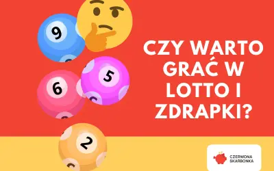 Myślący emoji nad kulami do lotto. Czy warto grać w lotto i zdrapki? Minimalny nakład serii zdrapek jest nieznany.
