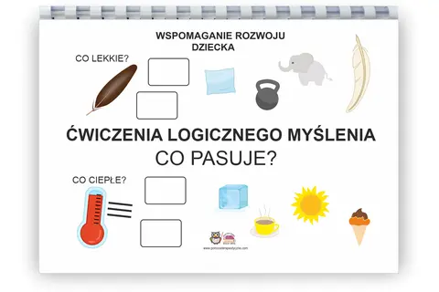 Ćwiczenia logicznego myślenia dla dzieci: piórko vs. słoń, termometr vs. słońce. Jak nauczyć dziecko logicznego myślenia poprzez krótkie zagadki.