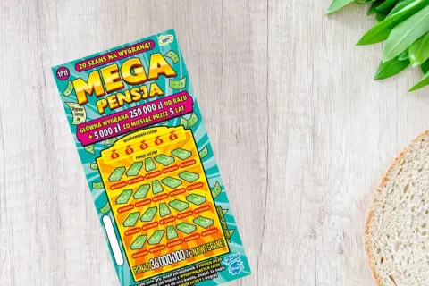 Zdrapka "Mega Pensja" z szansą na wygraną 250 000 zł i 5 000 zł miesięcznie. Marzenie o wielkiej pensji na wyciągnięcie ręki!