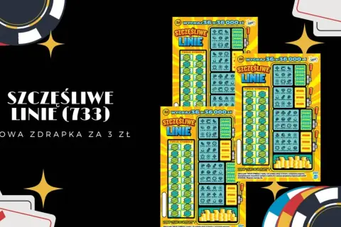 Szczęśliwe linie (733) - nowa zdrapka za 3 zł. Graj i odkrywaj symbole, by wygrać!