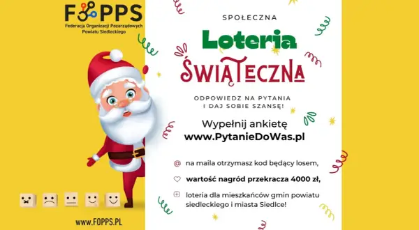 Świąteczna loteria z Mikołajem zaprasza do logowania na www.PytanieDoWas.pl. Wypełnij ankietę i wygraj nagrody!