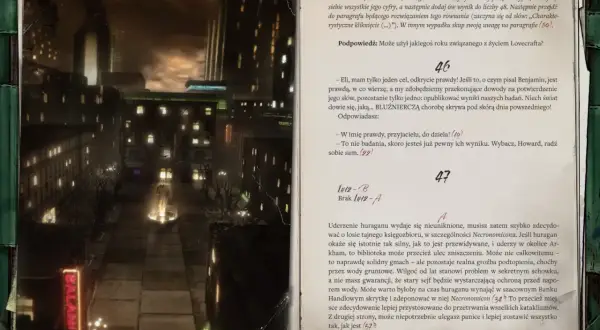 Gry paragrafowe jako rozbudowane zagadki narracyjne: nocne miasto, tajemnicze budynki i tekst, który wciąga w historię. Jak zacząć?