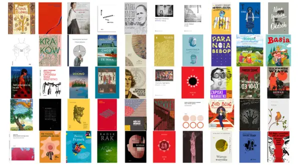 Psychologiczne aspekty frustracji przy niemożliwych do odgadnięcia hasłach. Okładki książek, niektóre z nich przedstawiają abstrakcyjne grafiki, inne portrety lub sceny.