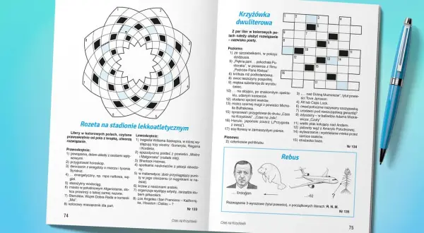 Przewodnik po wszystkich rodzajach typów krzyżówek w czasopismach: rozeta, dwuliterowa, rebus.
