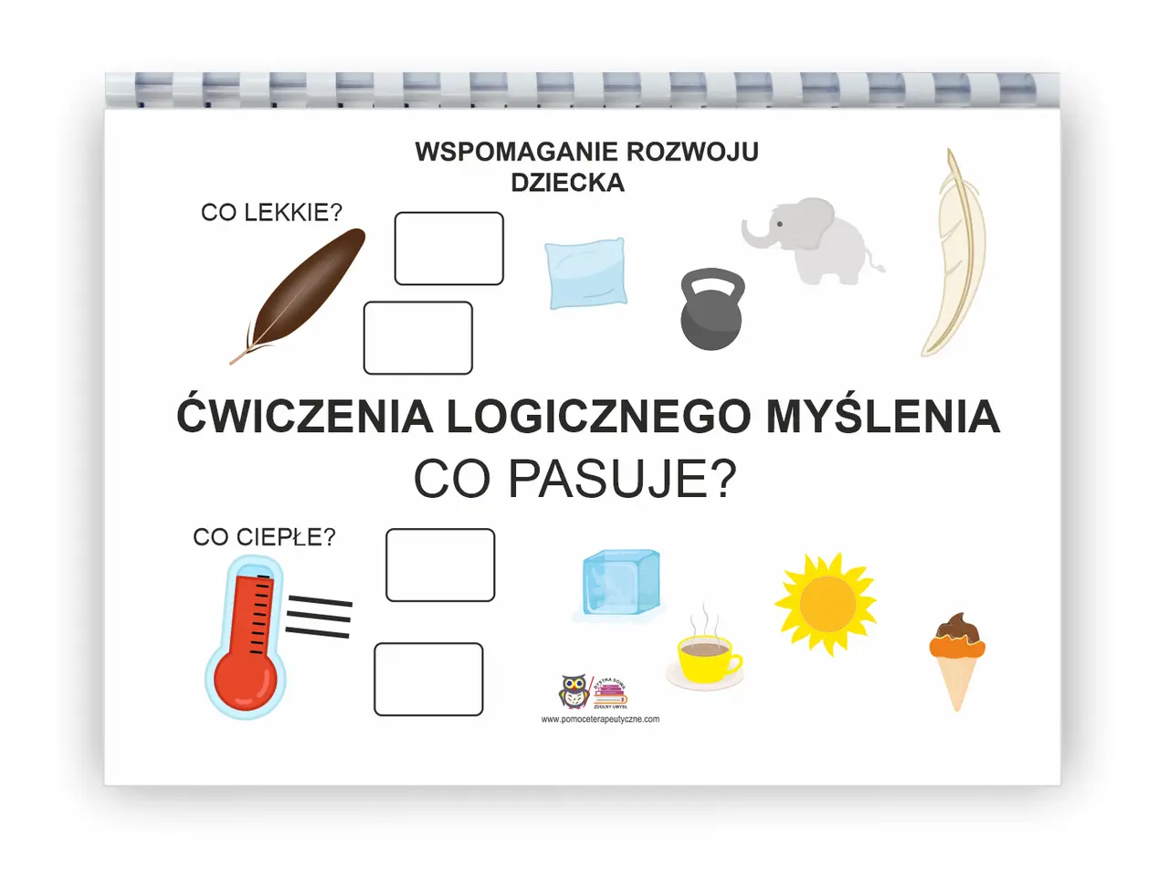 Ćwiczenia logicznego myślenia dla dzieci: piórko vs. słoń, termometr vs. słońce. Jak nauczyć dziecko logicznego myślenia poprzez krótkie zagadki.