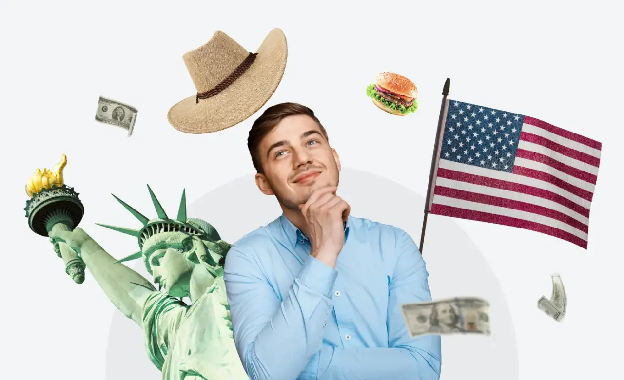 Młody mężczyzna marzy o USA, ale uważa na najczęstsze błędy dyskwalifikujące aplikantów w loterii wizowej o zieloną kartę.