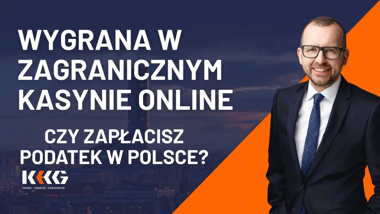 Wygrana w zagranicznym kasynie online. Czy wygrana w zagranicznej loterii podlega podwójnemu opodatkowaniu w Polsce? Mężczyzna w garniturze.