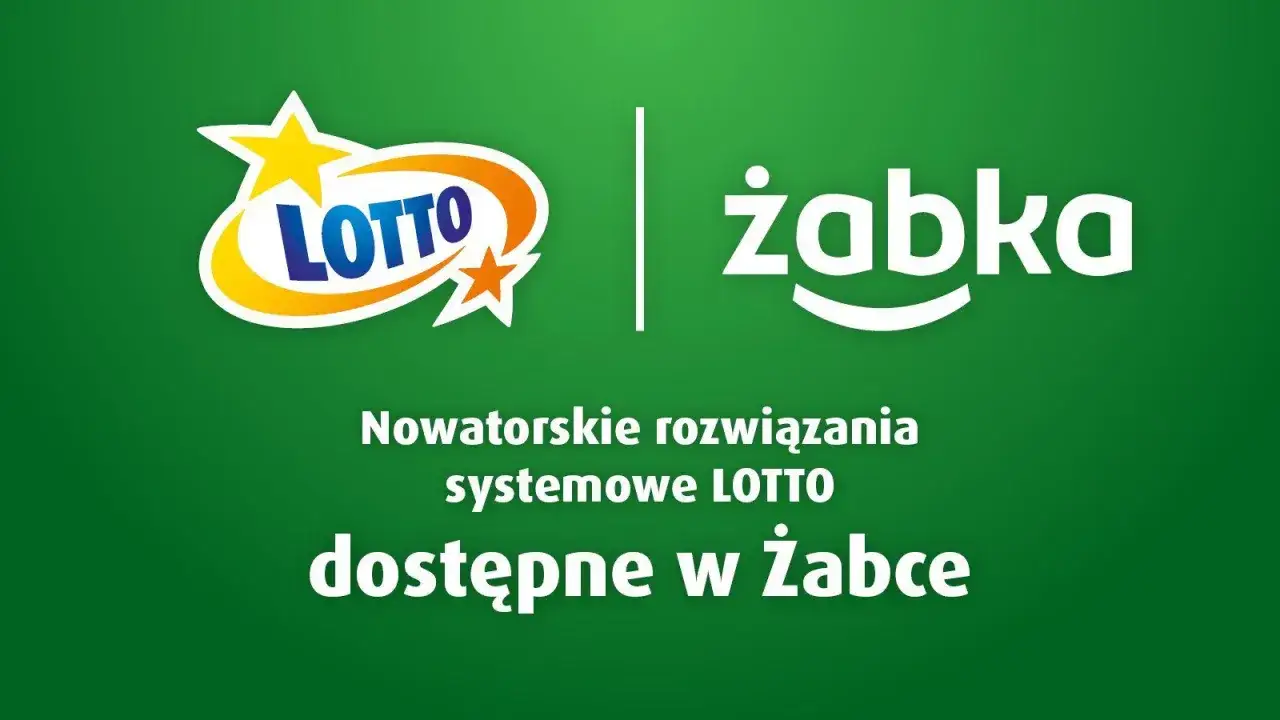 Logo LOTTO i Żabka. Czy w każdej Żabce jest LOTTO? Tak, innowacyjne rozwiązania systemowe LOTTO dostępne w Żabce.