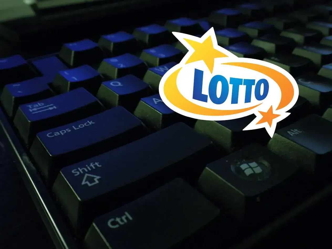 Klawiatura z logo Lotto. Czy aplikacja lotto jest bezpieczna? Odpowiedź znajdziesz grając online.