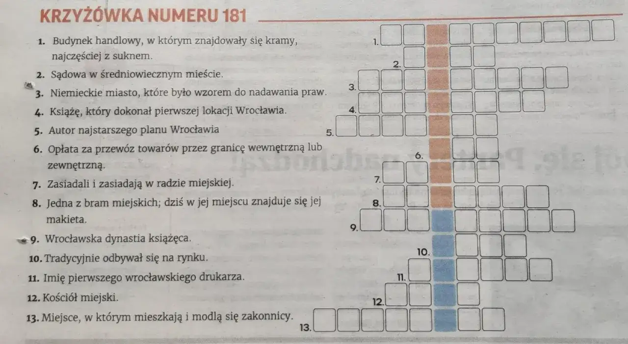 Krzyżówka numer 181. Dlaczego na końcu krzyżówki zostają najtrudniejsze hasła? Analiza psychologiczna.