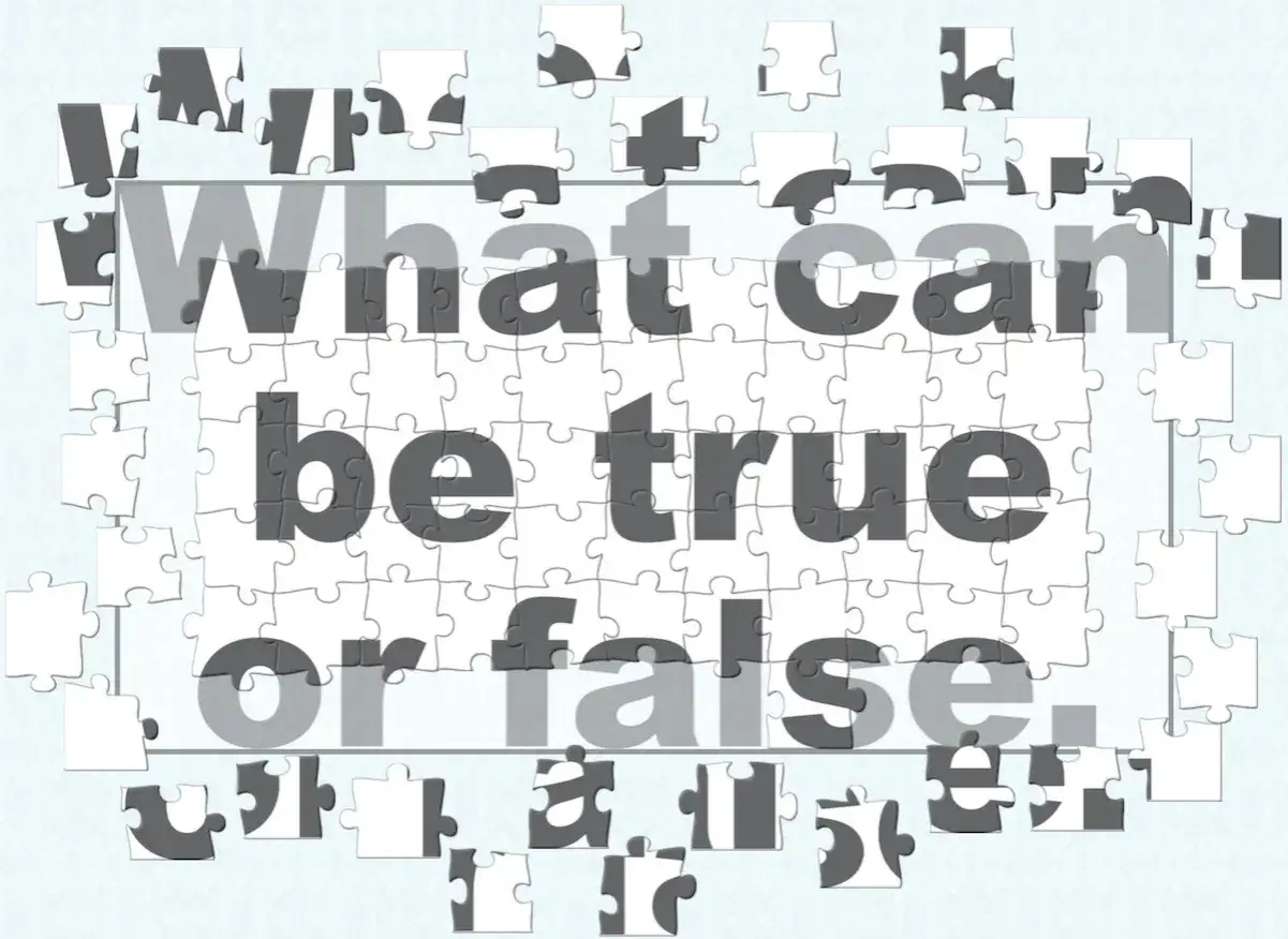 Paradoks kłamcy: jak zrozumieć najsłynniejszą zagadkę logiczną? Puzzle z napisem
