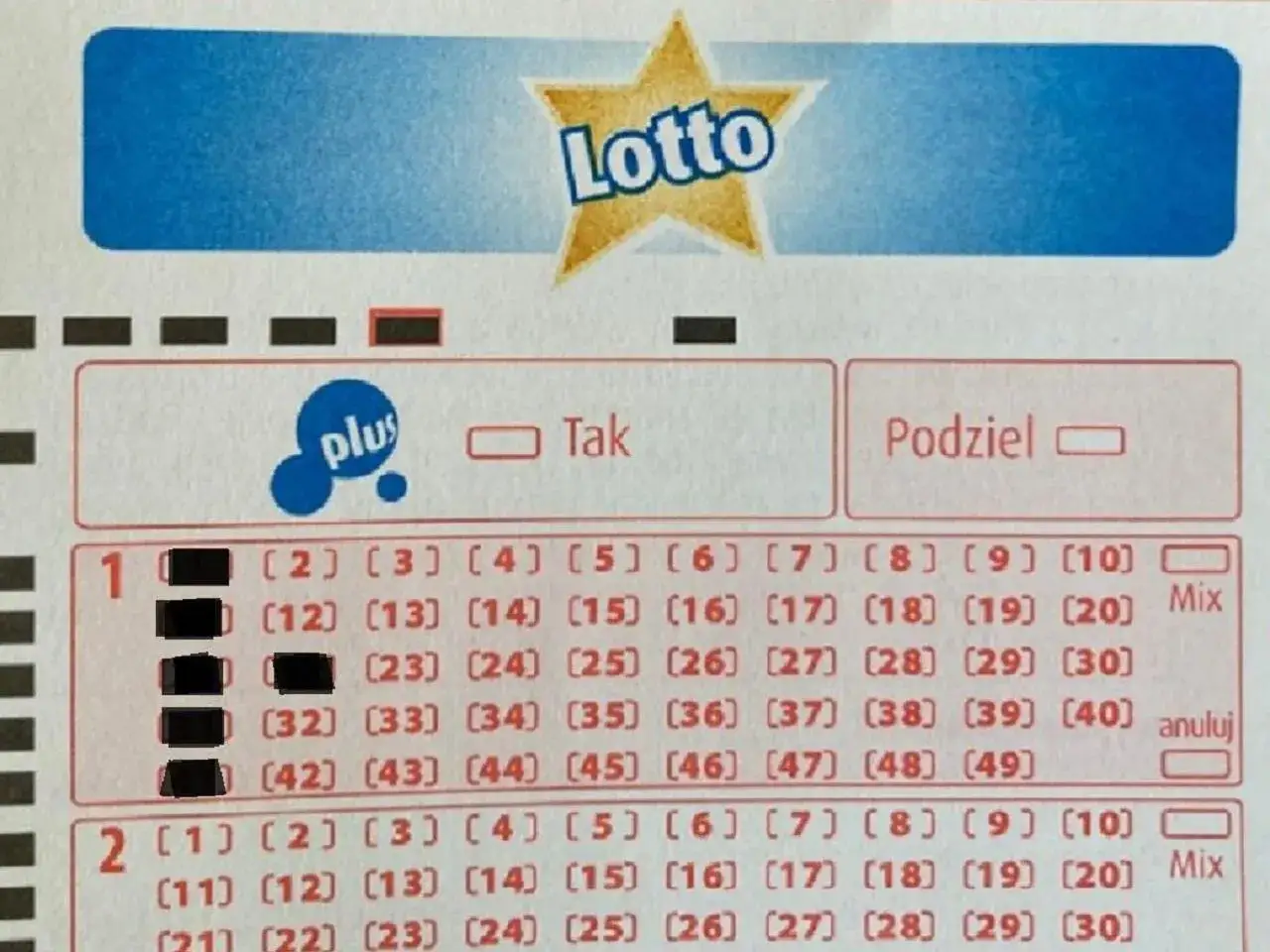 Jak wypełnić kupon lotto duży lotek? Zaznacz liczby, wybierz 