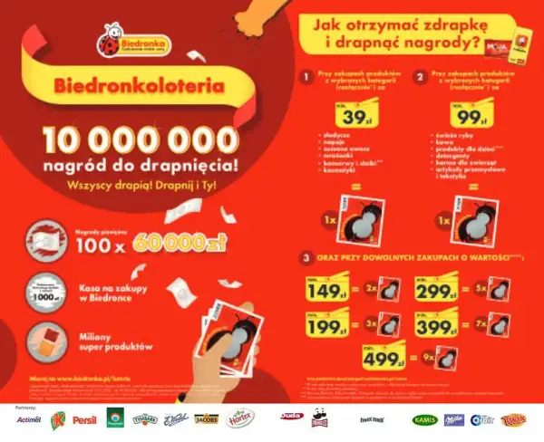 Co można wygrać w zdrapkach Biedronka? Pełna lista nagród i zasady